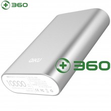360奇酷 移动电源 小身材 大容量 双口输出充电宝 10000mAh
