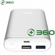 360奇酷 移动电源 小身材 大容量 双口输出充电宝 10000mAh