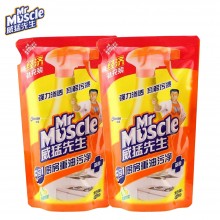 威猛先生 清洁剂 替换装 经济补充装 厨房重油污净清洗剂 420g*2袋装