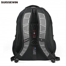 瑞士军刀（SWISSWIN）书包 多功能双肩背包SW9206金属拉链环保面料