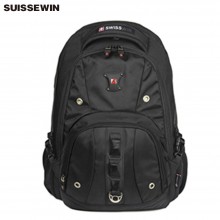 瑞士军刀（SWISSWIN）书包 多功能双肩背包SW9206金属拉链环保面料