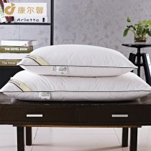 康尔馨 枕头 75%白鸭绒软硬枕 纯棉面料 大硬枕 91cm*51cm*1710g
