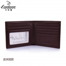 卡丹路 钱包 高档钱夹 商务休闲钱包 优质头层牛皮夹 短款