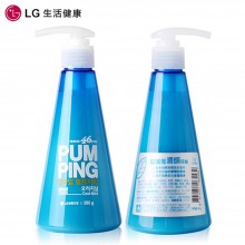 LG 牙膏 韩国LG倍瑞傲派缤牙膏 冰蓝薄荷285g(全优护)