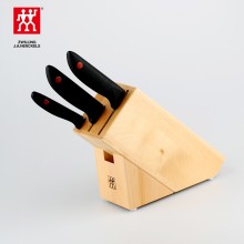双立人 刀具四件套 经典刀具 桦木刀架 水果刀菜刀 实用套装