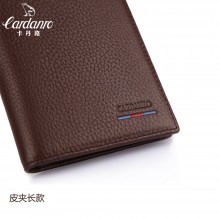 卡丹路 钱包 高档钱夹 商务休闲钱包 优质头层牛皮夹 长款