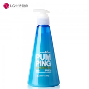 LG 牙膏 韩国LG倍瑞傲派缤牙膏 冰蓝薄荷285g(全优护)
