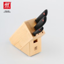 双立人 刀具四件套 经典刀具 桦木刀架 水果刀菜刀 实用套装