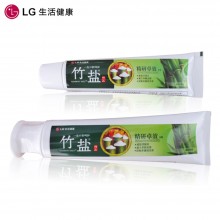 LG 牙膏 韩国进口 竹盐精研卓效牙膏 2倍天然竹盐 卓效呵护牙齿牙龈170g*2（两支装）