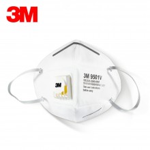 3M 口罩 KN95 25只/盒 自吸过滤式 防颗粒物呼吸器 有呼气阀 9501V（新老包装随机发放）