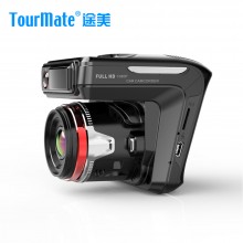 途美（Tourmate）电子狗行车记录仪一体机 D800 电子预警测速
