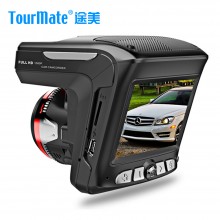 途美（Tourmate）电子狗行车记录仪一体机 D800 电子预警测速