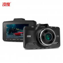 凌度 行车记录仪F8 超高清 智能夜视 语音预警 停车监控 碰瓷克星 黑色