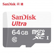 闪迪 TF卡 Class10 MicroSDHC UHS-I 存储TF卡 高速读写48M/S