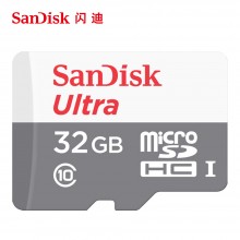 闪迪 TF卡 Class10 MicroSDHC UHS-I 存储TF卡 高速读写48M/S