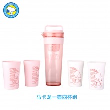 史努比（Snoopy）水杯 SP-A003E 一壶四杯 户外水杯 套杯