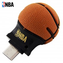 NBA 手机U盘 OTG 安卓手机优盘电脑（U盘）8GB 迷你篮球外形*