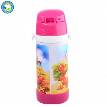 史努比 儿童吸管杯 食品级PP塑料 高真空不锈钢内胆 随身杯