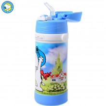 史努比 儿童吸管杯 食品级PP塑料 高真空不锈钢内胆 随身杯