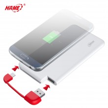 华美（HAME）移动电源 T6 超薄聚合物充电宝 10000mAh
